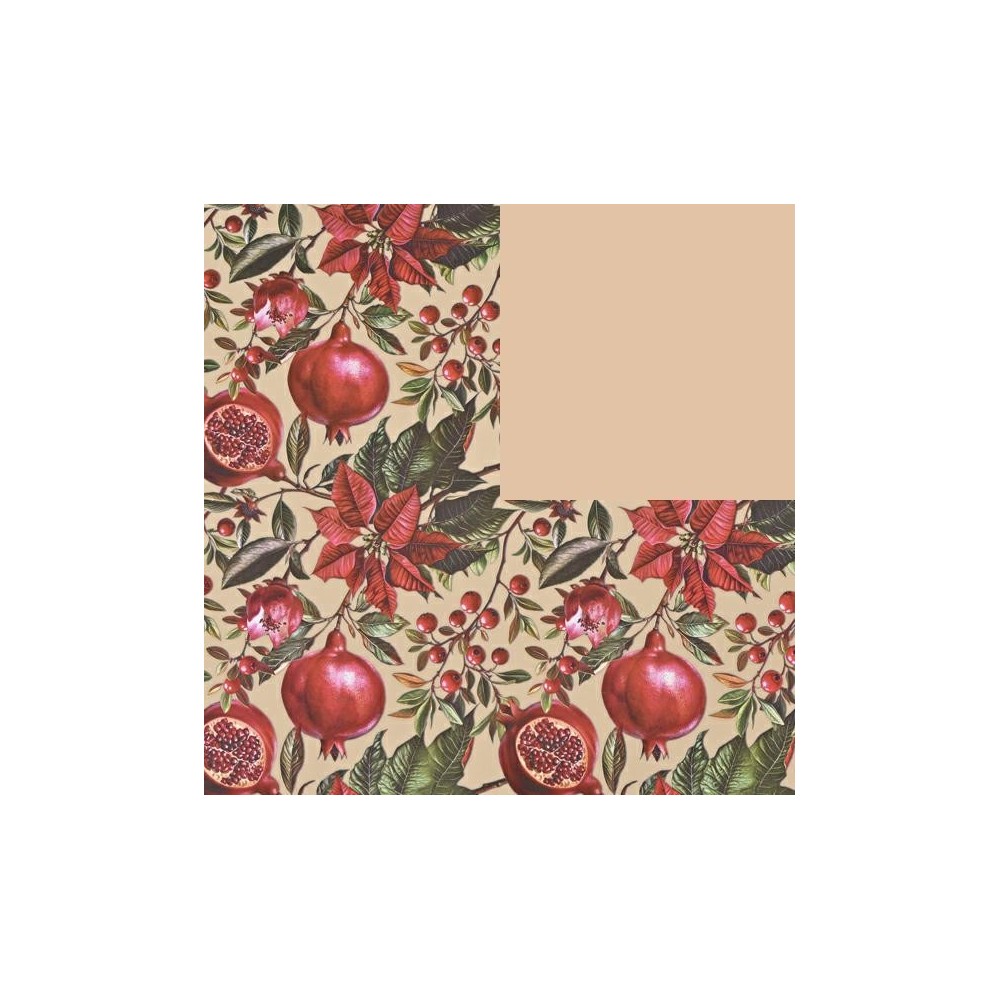ROTOLO CARTA CM.100X25MT POINSETTIA BEIGE